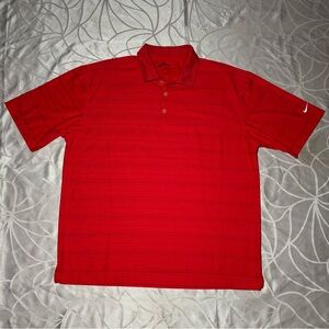 Nike Golf Polo Shirt , Short Sleeves, Fit Dry , Mens Size L
